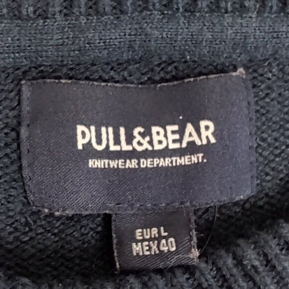 Pull & Bear Ugly Christmas Sweater Cool Santa Claus Yo Ho Ho Crew Neck Pullover - Picture 7 of 10